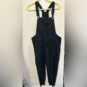Comfortable black overalls, size L
